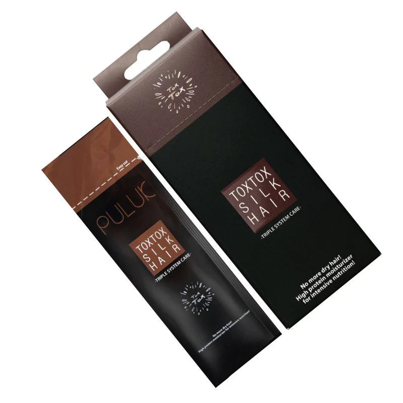 PULUK Toxtox Silk Hair 10 Sobres de 10ml c/u - Nutrición y Estimulador de Crecimiento Cabello