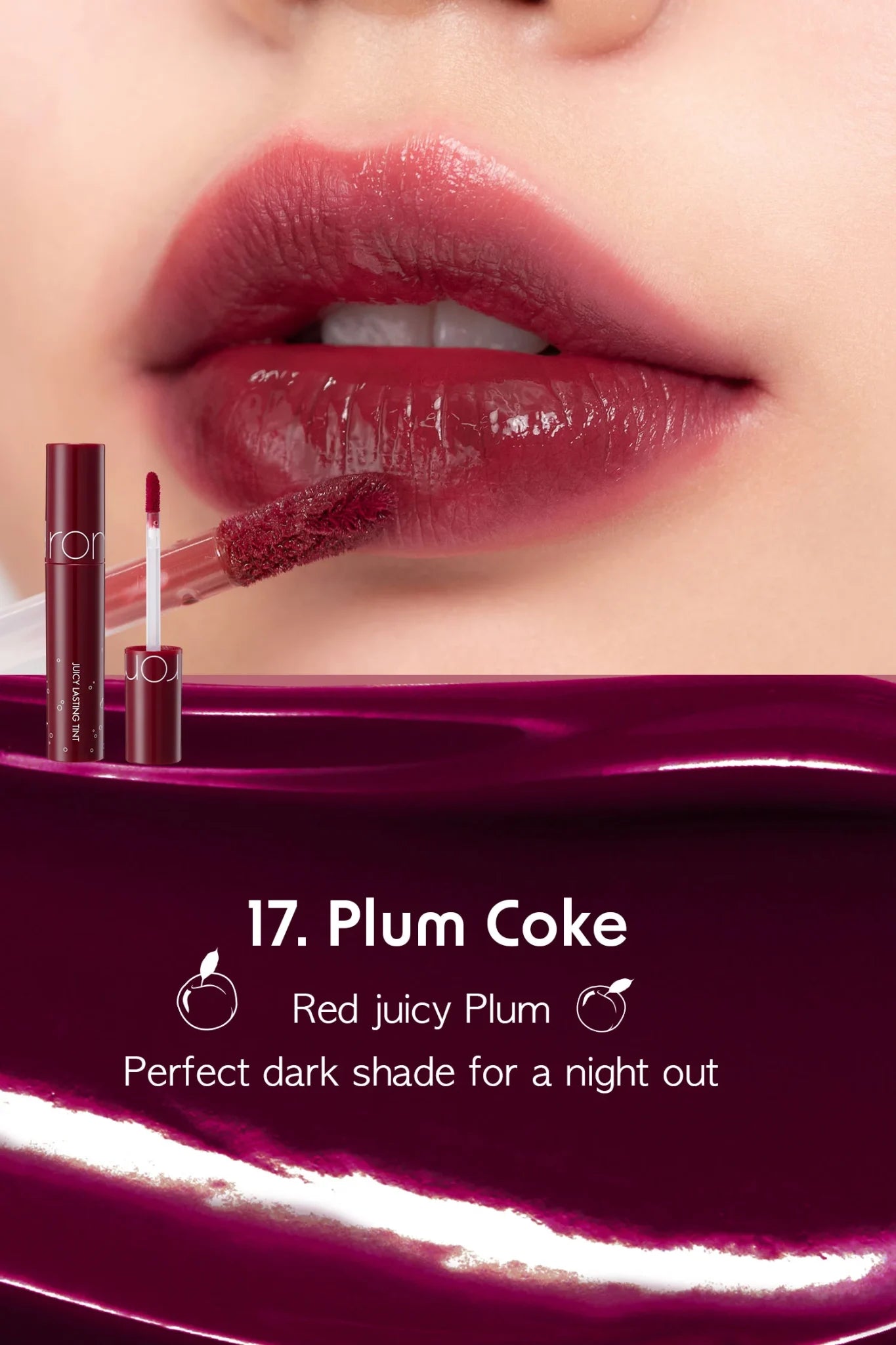 ROM&ND Juicy Lasting Tint 17 Plum Coke
