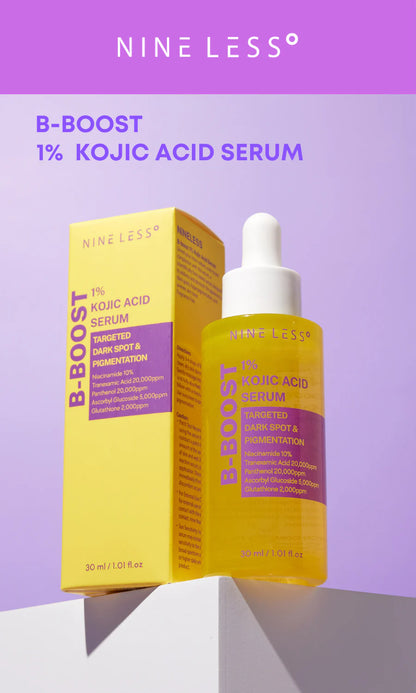 NINELESS B-Boost 1% Kojic Acid Serum 30ml - Manchas, Tono Desigual