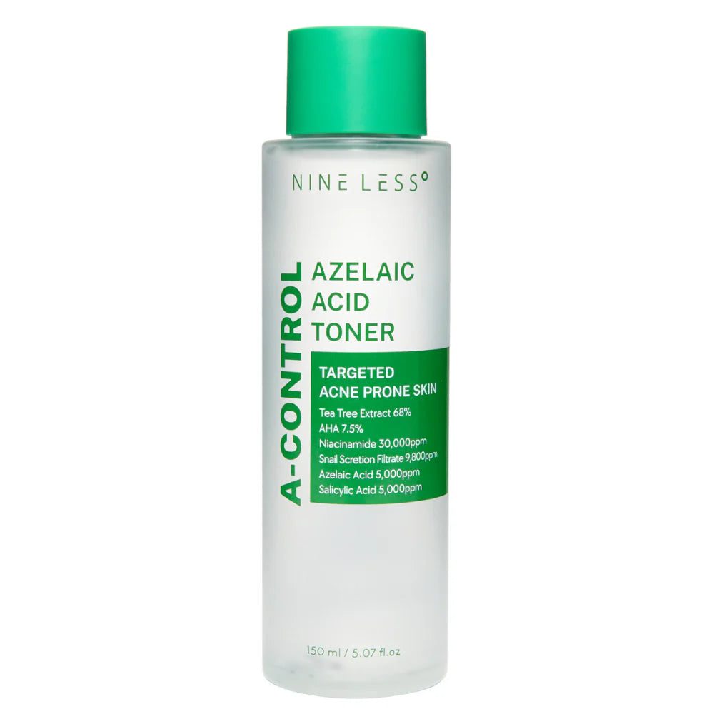 NINELESS A-Control Azelaic Acid Toner 150ml - Tónico Espinillas, Grasitud
