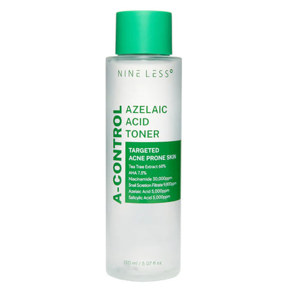 NINELESS A-Control Azelaic Acid Toner 150ml - Tónico Espinillas, Grasitud