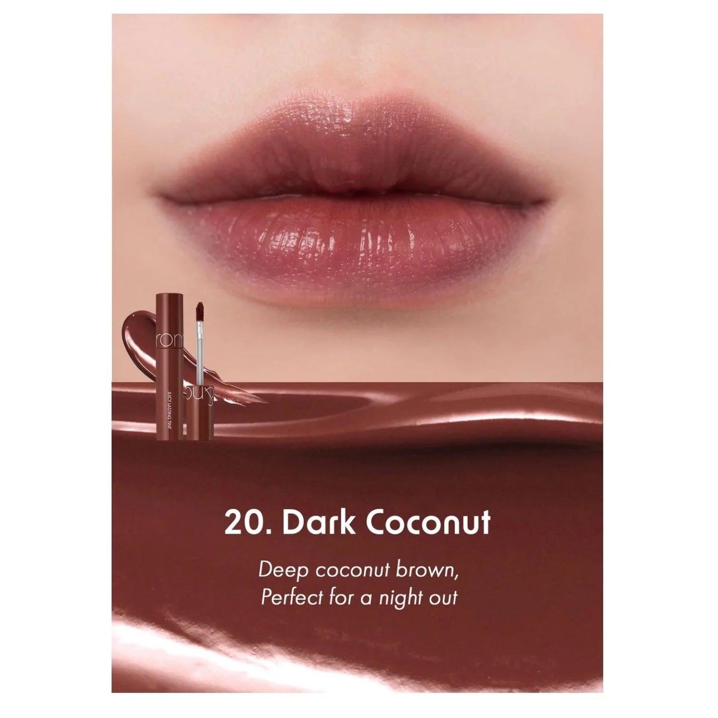 ROM&ND Juicy Lasting Tint 20 Dark Coconut