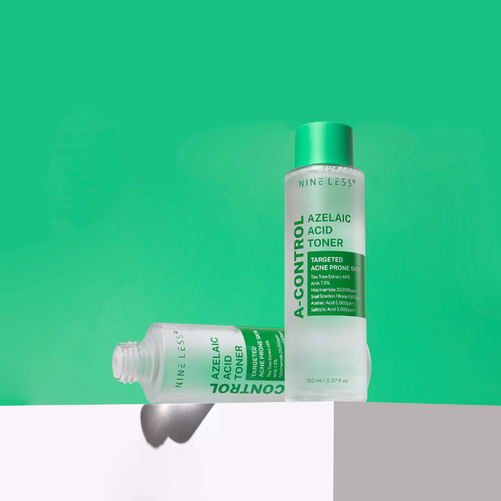 NINELESS A-Control Azelaic Acid Toner 150ml - Tónico Espinillas, Grasitud