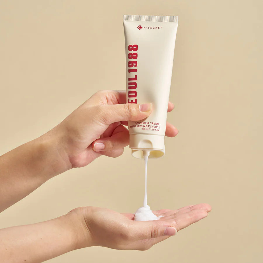 K SECRET SEOUL 1988 Cream : Snail Mucin 93% + Rice 100ml