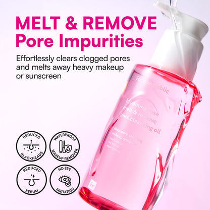 FACE REPUBLIC Blooming Rose Melt & Remove Pore Cleansing Oil 150ml