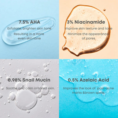 NINELESS A-Control 10% Azelaic Acid Serum 30ml - Manchas, Espinillas, Inflamaciones