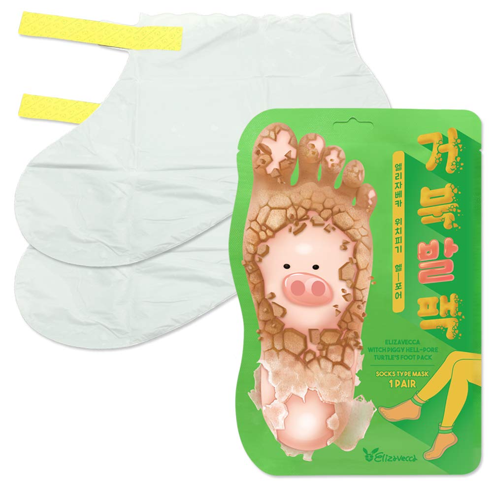 ELIZAVECCA Witch Piggy Hell Pore Turtle's Foot Pack - Exfoliante para pies