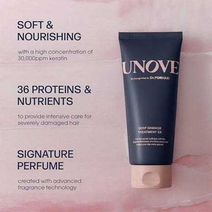UNOVE Deep Damage Treatment EX Tender Bloom 207ml - Mascarilla Nutritiva Reparación
