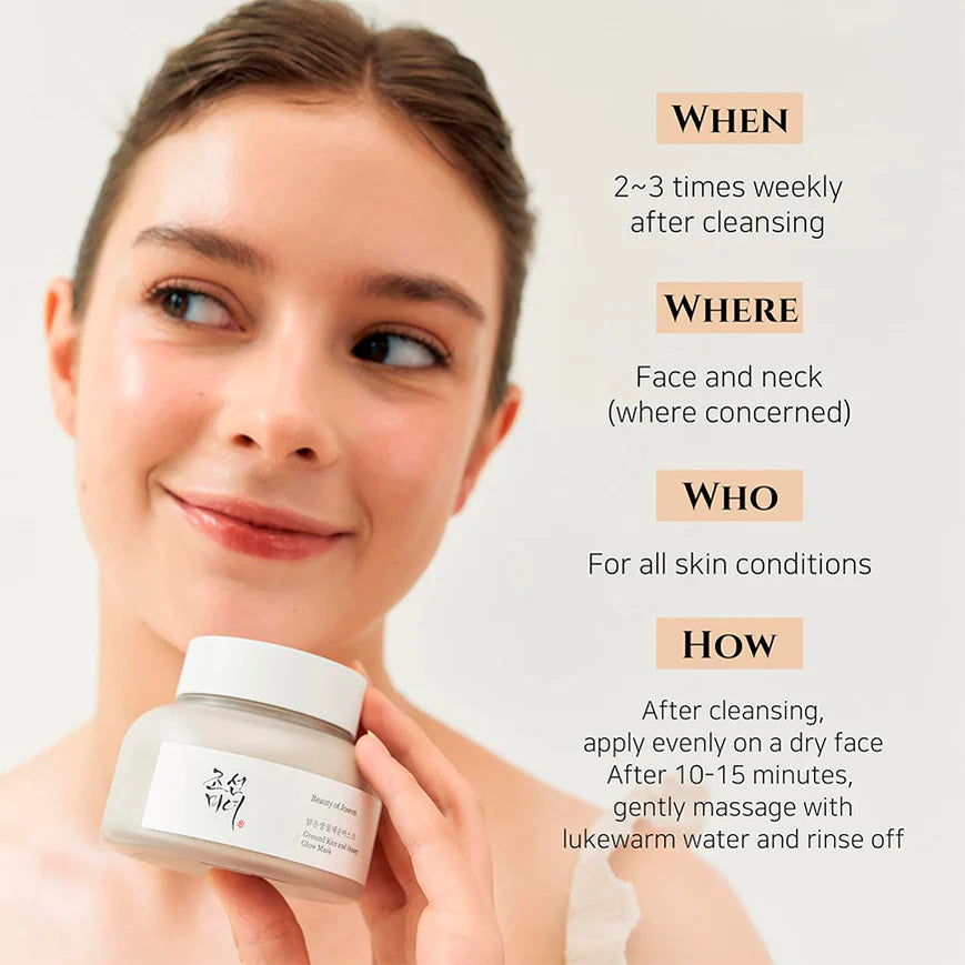 BEAUTY OF JOSEON Ground Rice and Honey Glow Mask 150ml