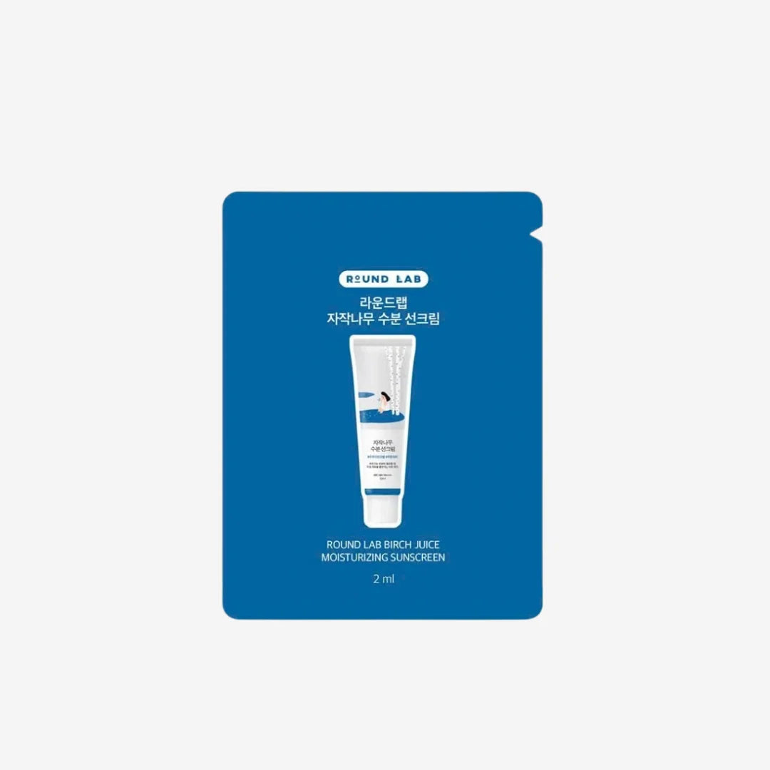 🎁 1 MUESTRA (Sachet) Round Lab Birch Sunscreen 2ml (100% off)