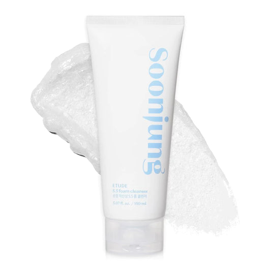 ETUDE HOUSE Soon Jung 5.5 Foam Cleanser 150ml - limpiador facial piel sensitiva