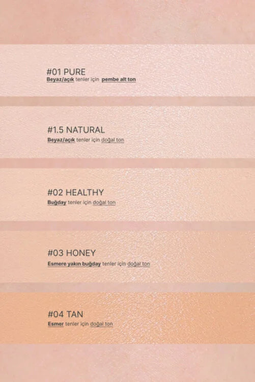 AMUSE Dew Power Vegan Cushion - Base Maquillaje - 4 Tonos