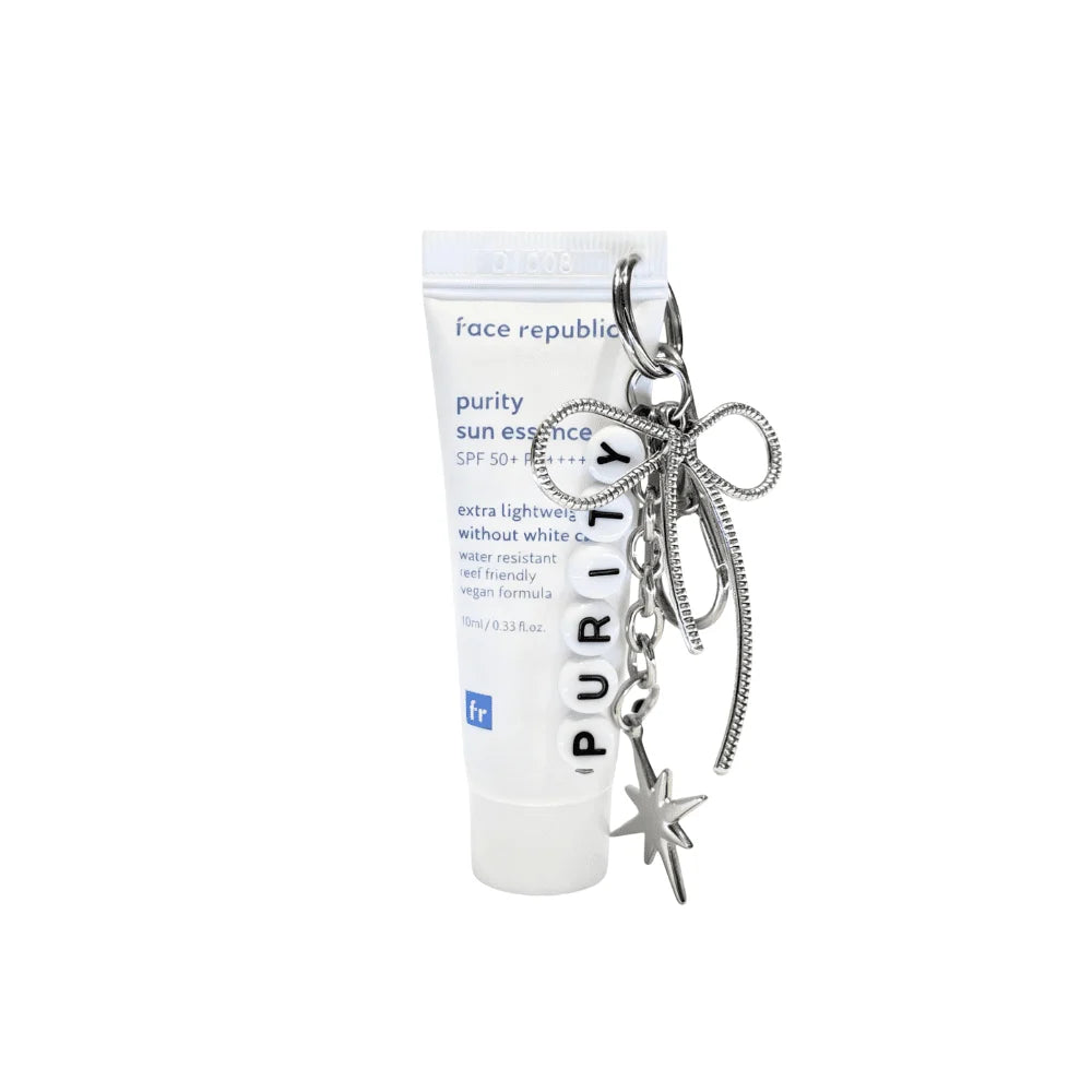 FACE REPUBLIC Purity Sun Essence Miniatura 10ml + Keyring  Evento Lanzamiento