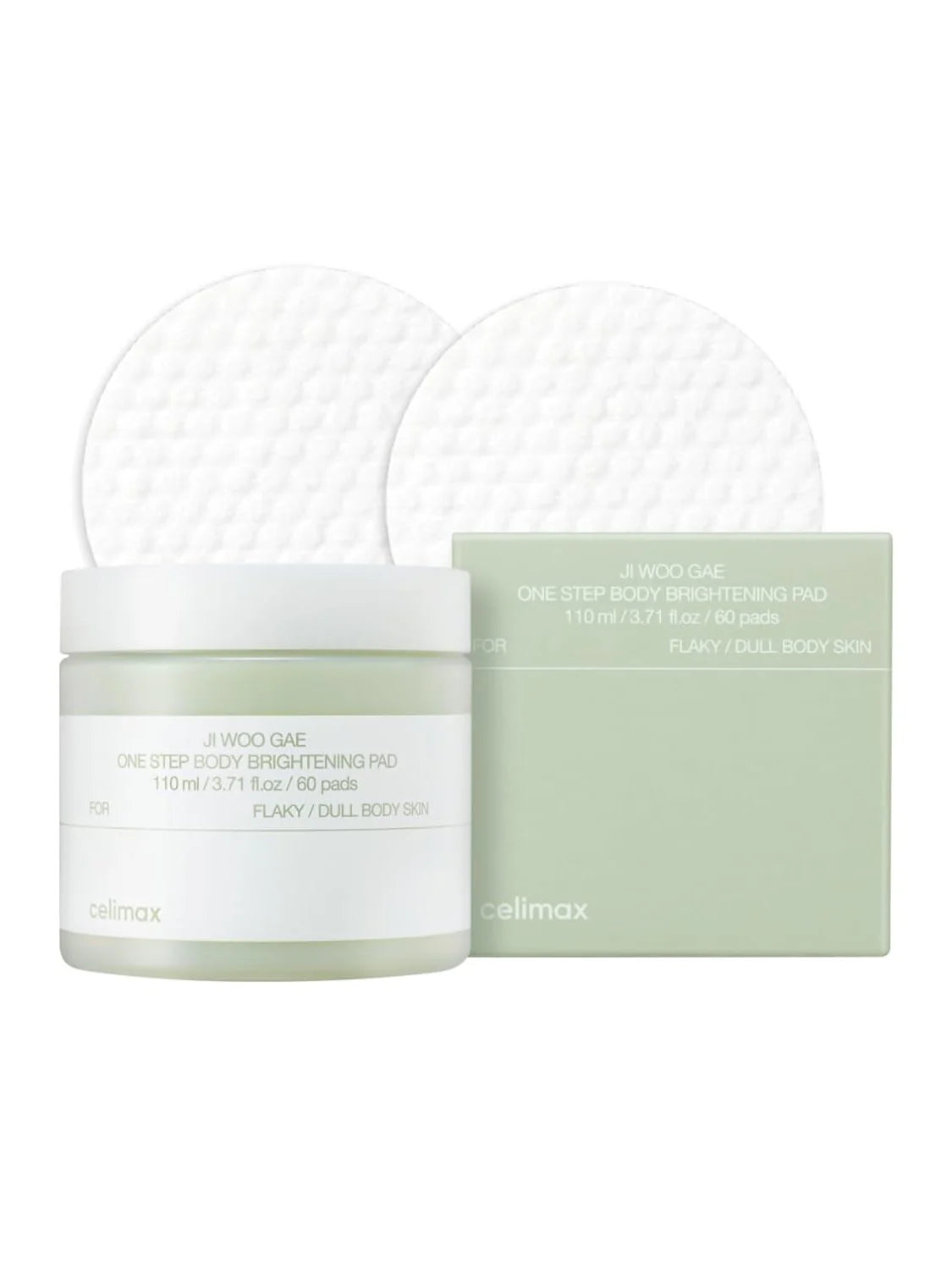 CELIMAX Ji Woo Gae One Step Body Brightening Pad 60 Almohadillas – Exfoliante Cuerpo