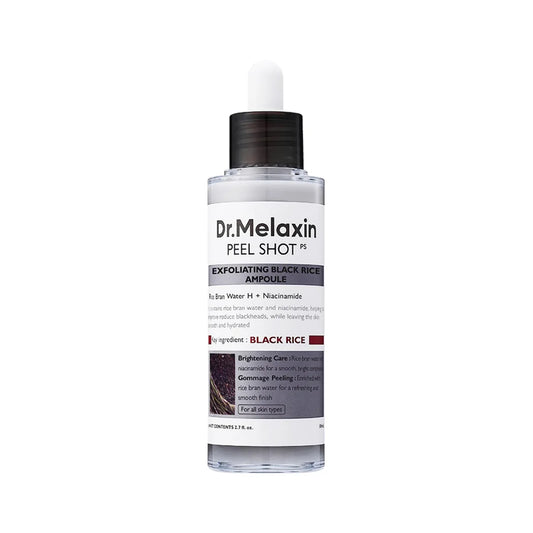 DR MELAXIN Peel Shot Exfoliating Black Rice Ampoule 80ml
