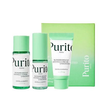 PURITO Wonder Releaf Centella Unscented Mini Kit