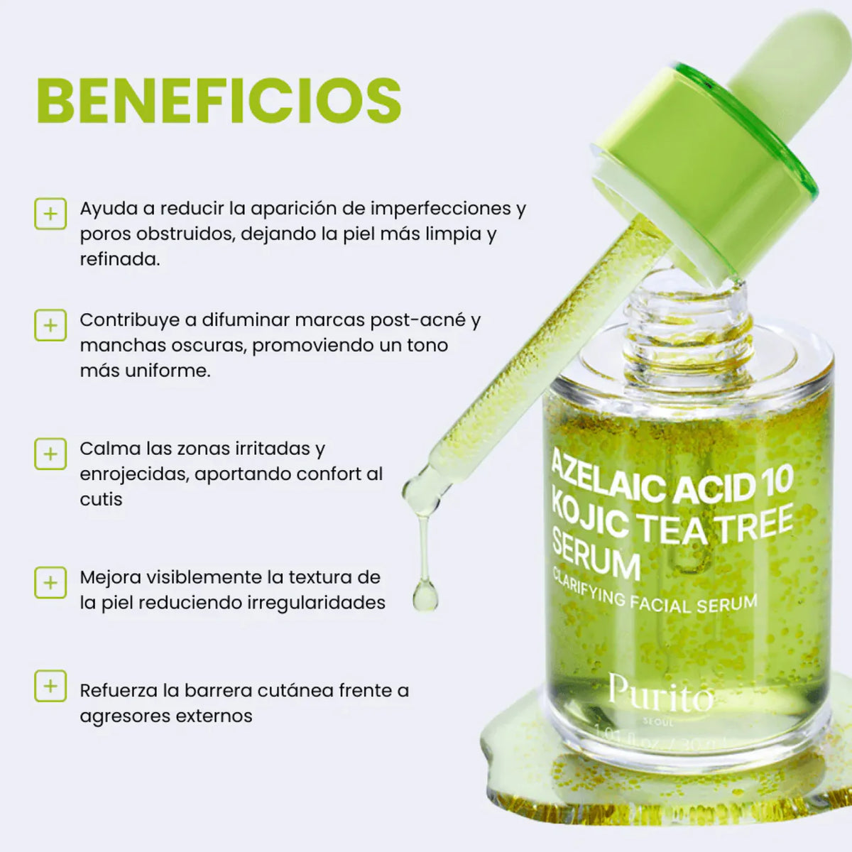 PURITO Azelaic Acid 10 Kojic Tea Tree Serum 30ml