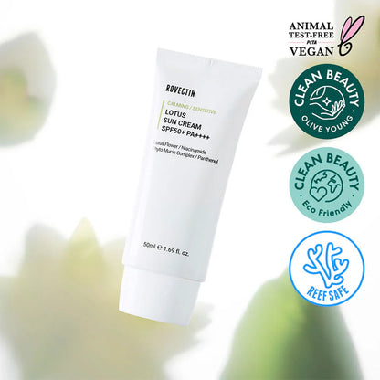 ROVECTIN Calming Lotus Sun Cream SPF 50+ PA++++ 50ml