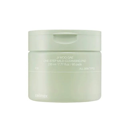 CELIMAX Ji Woo Gae One Step Mild Cleansing Pad - 60 Almohadillas de Limpieza rostro