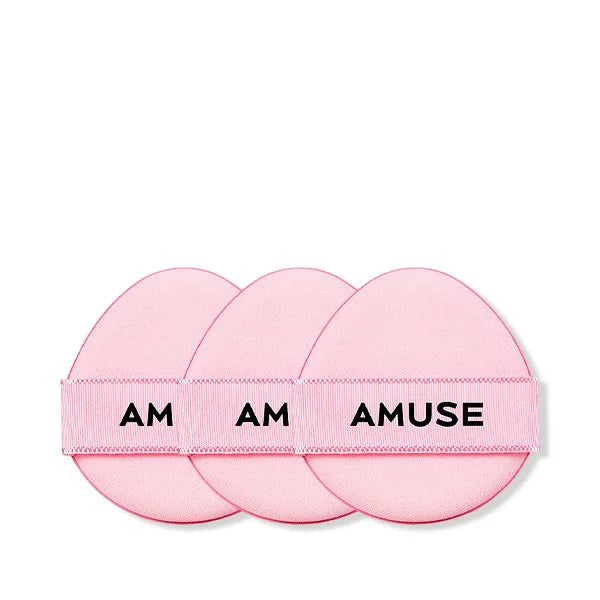 AMUSE Dew Power Vegan Cushion PUFF 3 Pcs - Set Esponjas
