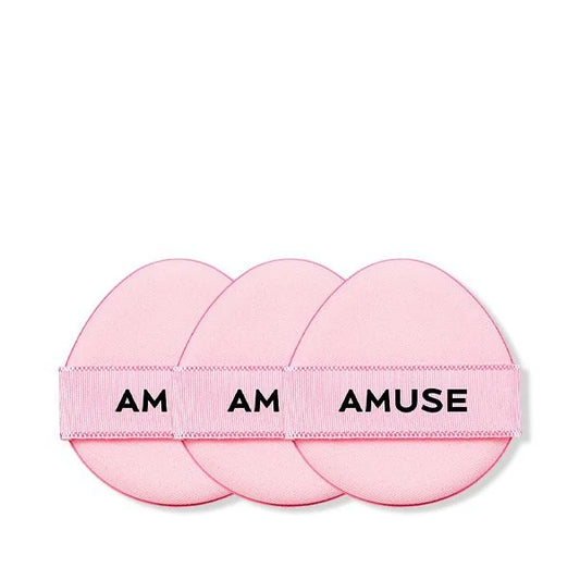 AMUSE Dew Power Vegan Cushion PUFF 3 Pcs - Set Esponjas