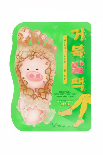 ELIZAVECCA Witch Piggy Hell Pore Turtle's Foot Pack - Exfoliante para pies
