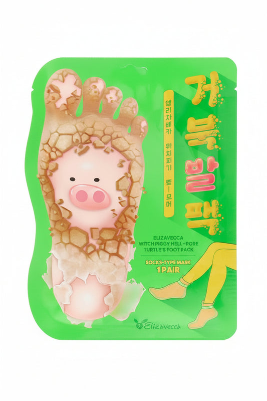 ELIZAVECCA Witch Piggy Hell Pore Turtle's Foot Pack - Exfoliante para pies
