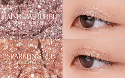 ROM&nd Better Than Palette - Tono Light and Glitter - Paleta Glitter 10 tonos